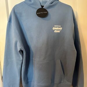 White Fox Boutique Blue Hoodie